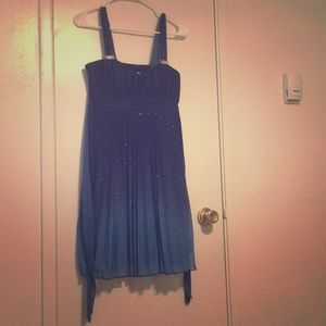 Glittery Blue Ombré Dress